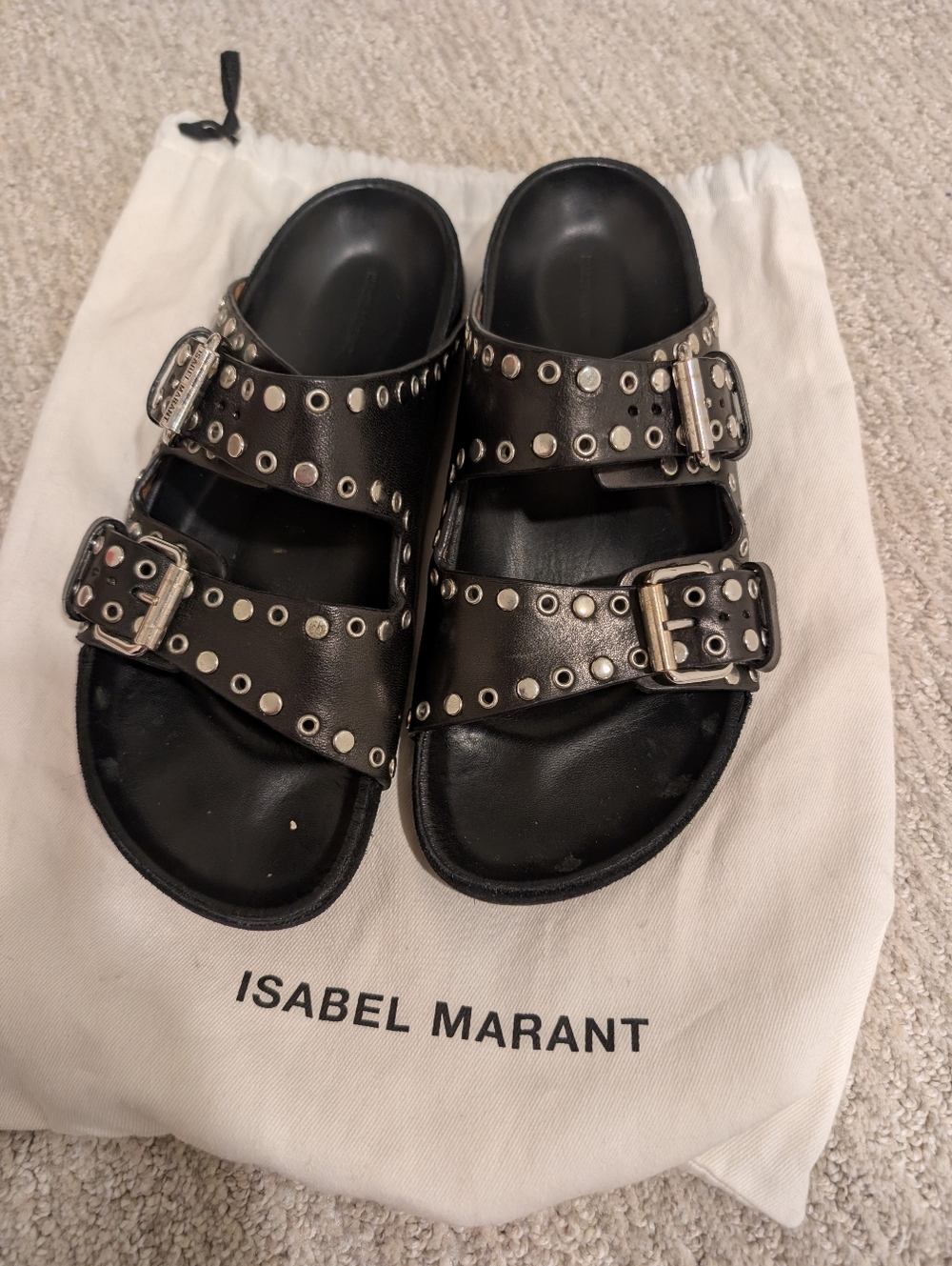 Isabel Marant Lennyo Studded Slides